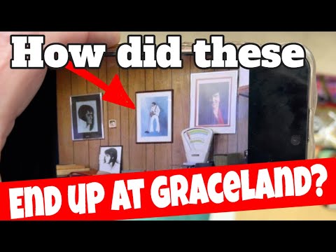 Sie sah Elvis 14 Mal-und ihre Kunst landete in Vernon Presleys Büro in Graceland