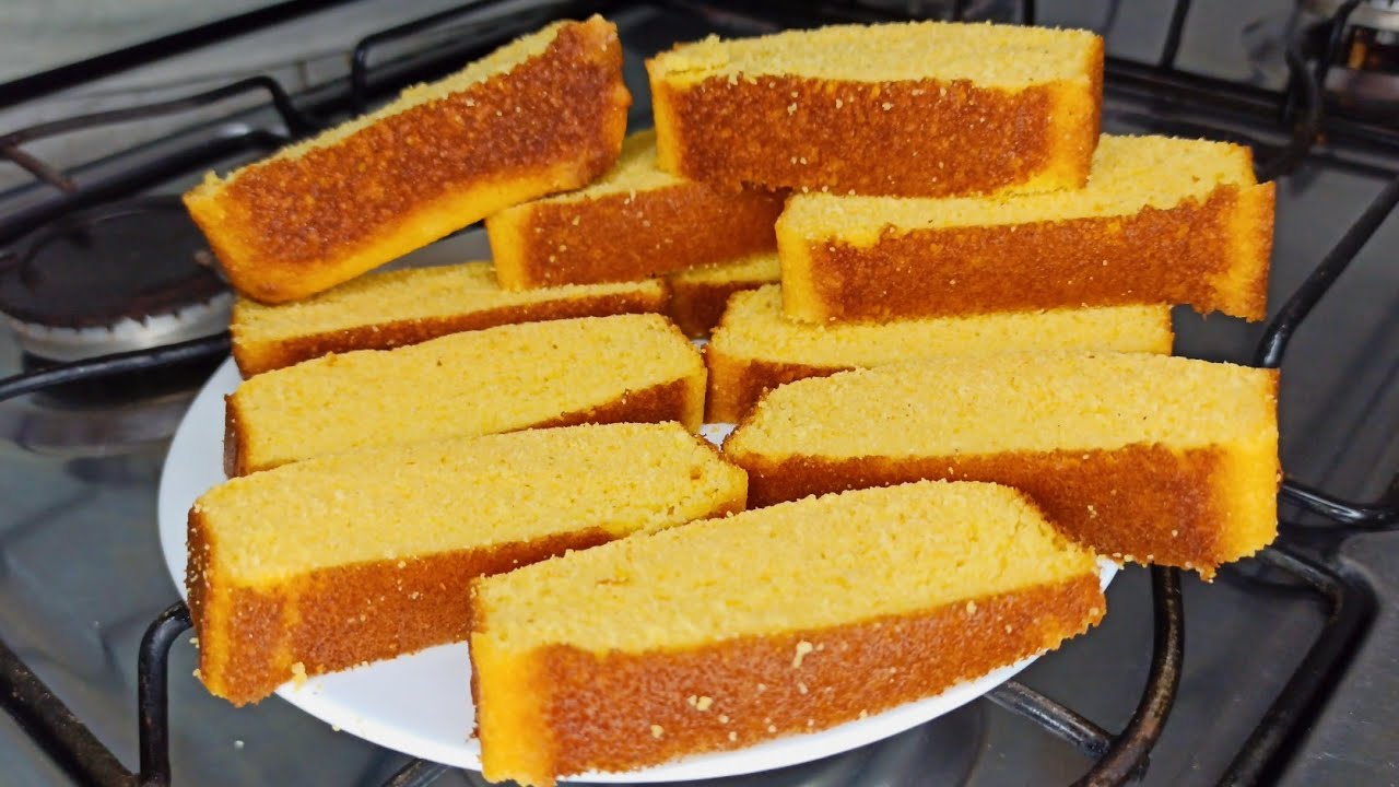 MISTURE FUBÁ COM 1 OVO E NÃO VAI MAIS QUERER PÃO NO CAFÉ DA MANHÃ OU LANCHE,RECEITA DELICIOSA
