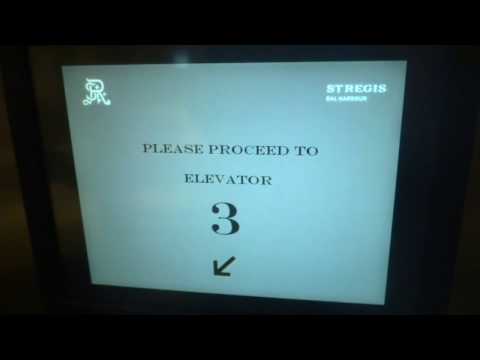 Otis Compass Traction Elevators @ St. Regis Hotel in Bal Harbour, FL