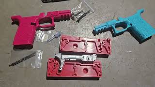80% Glock G80 Monolithic Glock 19 Receiver Initial Build and Overview with home grip module