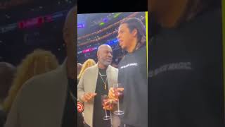 Jay Z ignoring the hell out of Corey Gamble rightfully so🙄