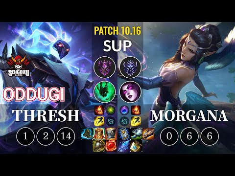 SG OdduGi Thresh vs Morgana Sup - KR Patch 10.16