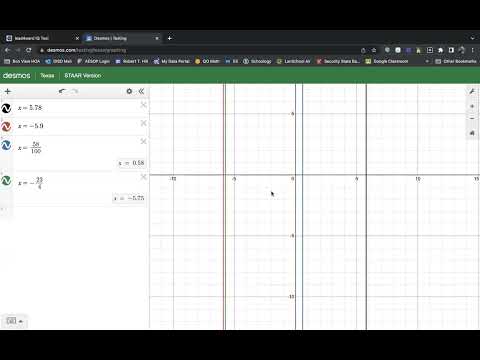 Ordering Real Numbers Using Desmos