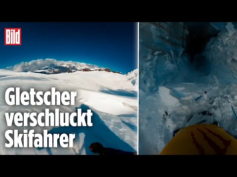 Bei Ski-Abfahrt: Mann stürzt in Gletscher-Spalte