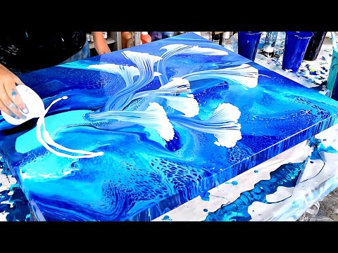 Watch This Painting Completely Change! - Acrylic Fluid Art - Abstract Art - Acrylic Pouring