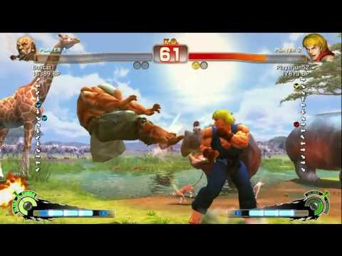 Bullcat [Gouken] vs Playerjun52 [Ken] SSF4 Japanese Online Ranked Matches - TRUE-HD
