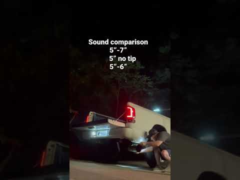 Exhaust tip Sound comparison