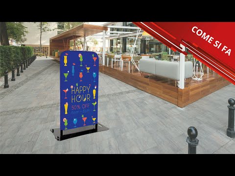 Guarda il video Fondale a Tubolare Retail