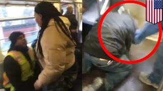 Subway fights: Subway rider attacks boyfriend of woman who spat in his face - TomoNews
