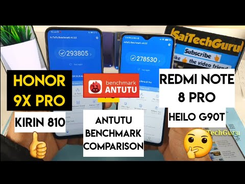 Honor 9x pro vs redmi note 8pro antutu benchmark comparison