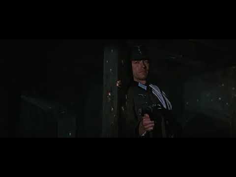 Where Eagles Dare - Clint Eastwood nonchalantly shoots a load of Nazis on the stairs
