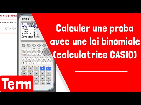 Comment calculer une probabilité avec la loi binomiale avec une calculatrice CASIO ?