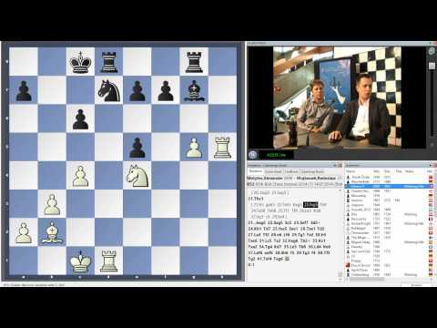 Biel 2014 Round 1 Alexander Motylev vs Radoslaw Wojtaszek