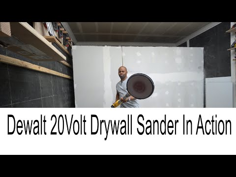 Dewalt Drywall Sander In Action