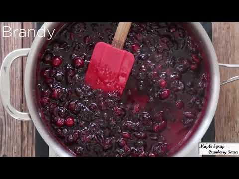 Delicious maple syrup cranberry sauce recipe
