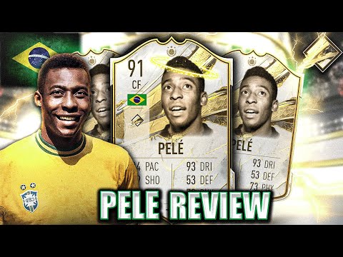 THE ORIGINAL GOAT! 91 BASE ICON PELE PLAYER REVIEW! FIFA 23 ULTIMATE TEAM
