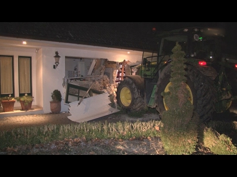 Mit Traktor gegen die Wand – Einbruch in einem Haus in Bünde