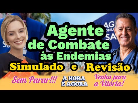 Agente de Endemias | Simulado e Revisão | Baixe a Apostila  e Mapas | ACE  2024 | Questões e Dicas