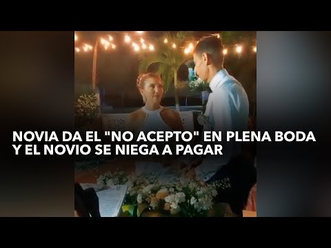 Bride says "I don't" in the middle of the wedding, groom takes her ring and refuses to pay for th...