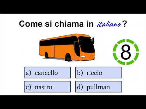 ITALIAN QUIZ 15 - level A1 (easy) | Can You pass this ITALIAN test?