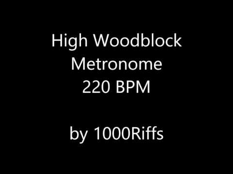 High Woodblock Metronome 220 BPM - Beats Per Minute