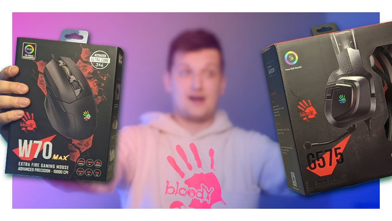 Гарнітура ігрова Bloody G575 з підсвічуванням, USB