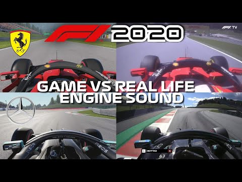 F1 2020 GAME VS REAL LIFE ENGINE SOUND COMPARISON (All Engine Manufacturers)