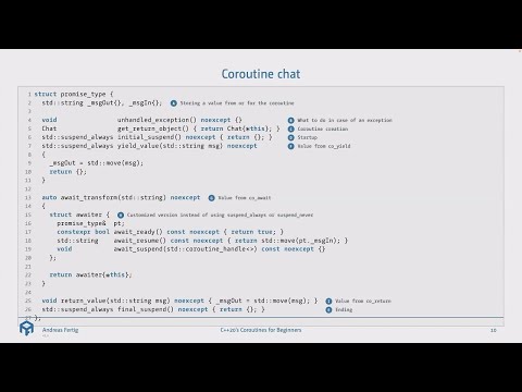 Beginners' Guide to C++20 Coroutines - Andreas Fertig - C++Online 2024