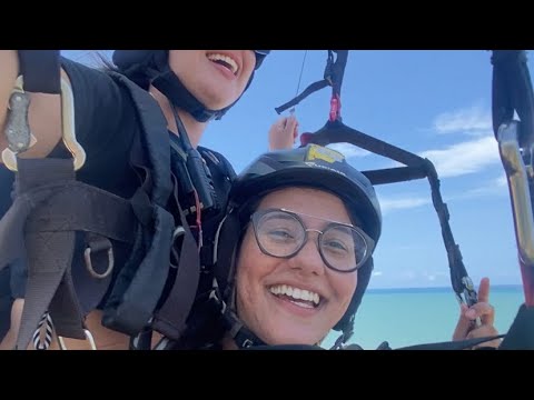 Voo Duplo de Parapente com minha amigona - Baía da Traição, Paraíba (VDR FLY)
