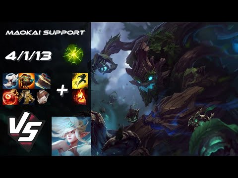 SUPPORT Maokai vs Janna - NA Grandmaster Patch 14.23