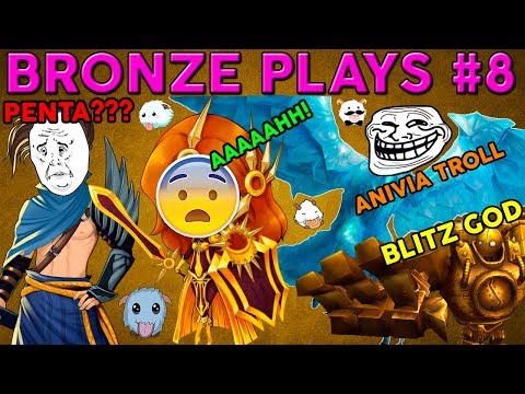 League of Legends - JOGADAS ENGRAÇADAS DO LOL - BRONZE PLAYS #8