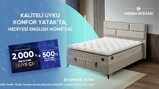 Konfor Yatak’tan English Home Hediye Çeki Fırsatı! 🎉
