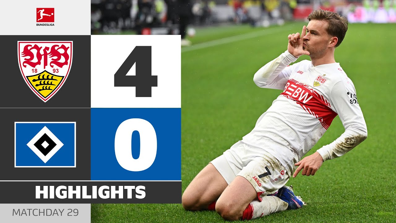 CRUCIAL Win In UCL Race! | VFB STUTTGART - HAMBURGER SV | Highlights | Matchday 29 – Bundesliga