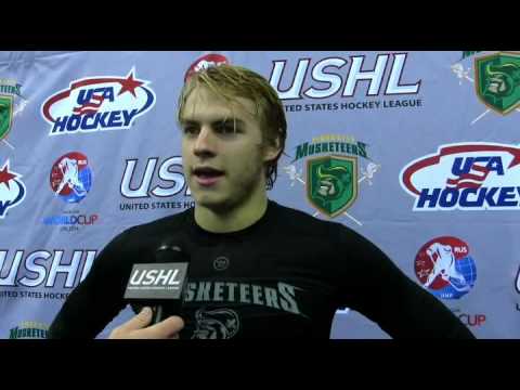 USHL in Russia: Musketeers vs. Latvia - Collin Olson