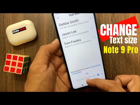 How to Change Text Size in Redmi Note 9 Pro