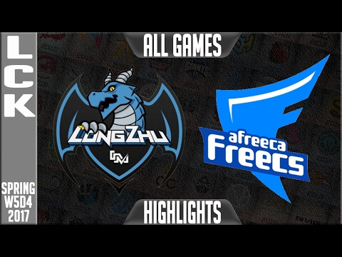 LonZhu Gaming vs Afreeca Freecs Highlights All Games - LCK Week 5 Day 4 Spring 2017 - LZ vs AFR