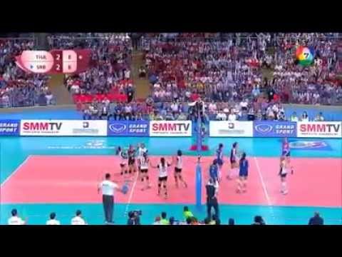 Volleyball World Grand Prix 2015 Thailand vs Serbia Set 5