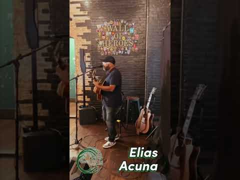 Elias Acuna at the Singer Songwriter  Contest at Deep Roots Distillery