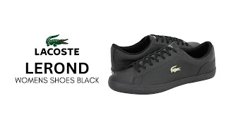 Lacoste LEROND Women's Shoes black - ortholite