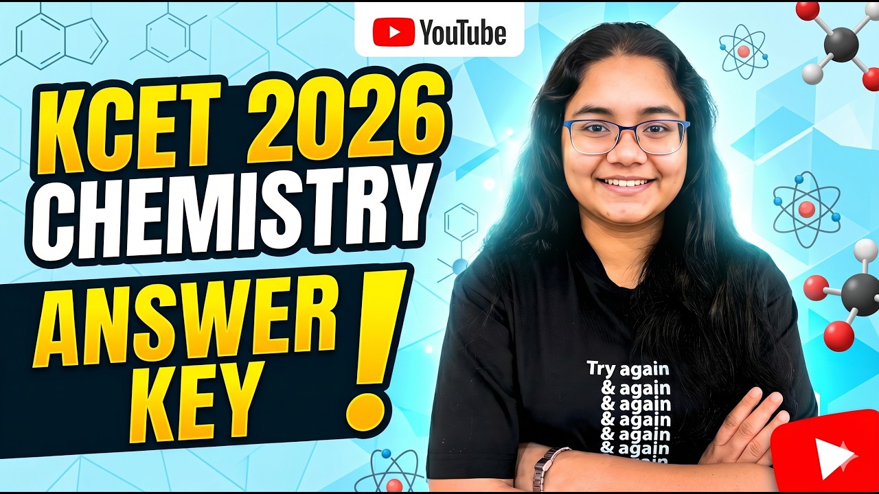 KCET 2026 Chemistry Answer Key and Paper Solution