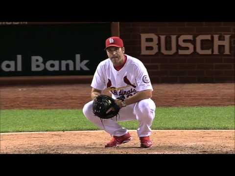 2013/08/24 Matheny warms up Wainwright