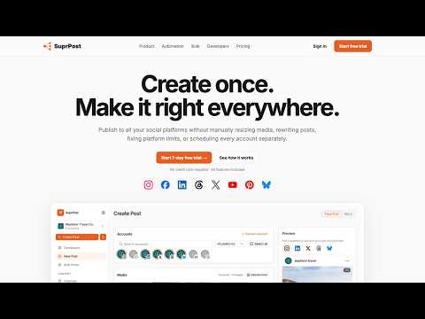 SuprPost video preview