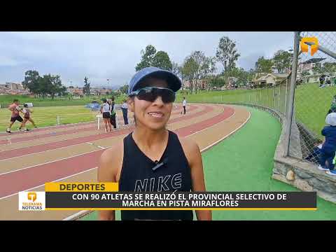 Con 90 atletas se realizó el provincial selectivo de marcha en pista Miraflores
