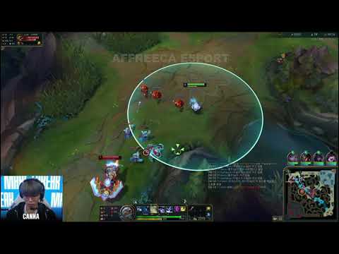 Full Game T1 vs 100T   第一视角 T1 Canna Kennen vs Renekton