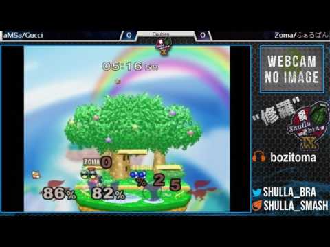 福岡スマブラDX大会 Shulla-bra Ⅸ Melee Doubles WQF Zoma＆ふぁるぱん(赤) vs gucci＆VGBC | amsa(青)
