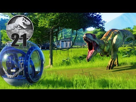 Jurassic World Evolution - Part 21 - DRIVING THE GYROSPHERE