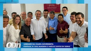 Unidade da chapa governista: Fonteles, W  Dias, Bandeira e Vinícius juntos em obras 23 01 2026