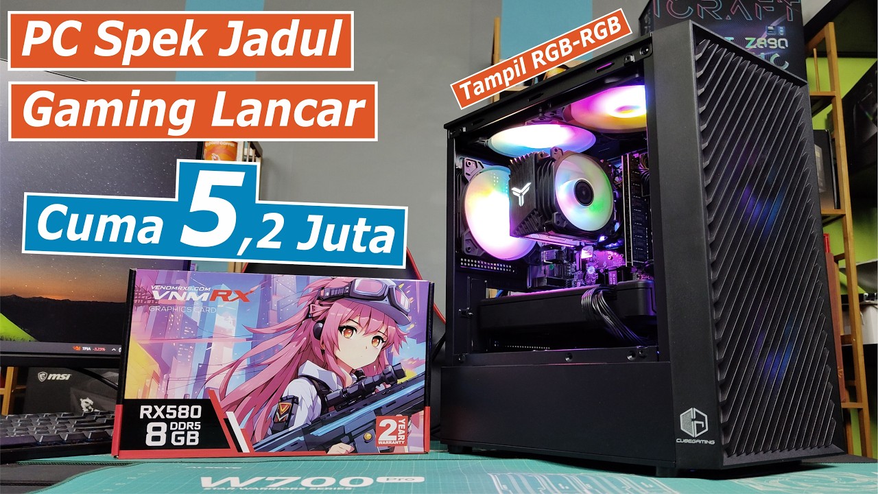 Rakit PC Gaming Cuma 5 Jutaan WORTH IT kah? Core i5 4590 + RX 580 8GB 2048SP