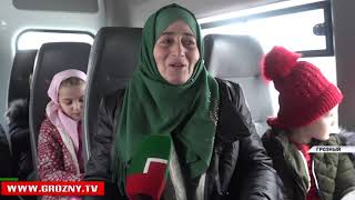 Проект ЧГТРК «Грозный» «Могуш Маьрша» получил новый автобус в подарок от фонда Кадырова  