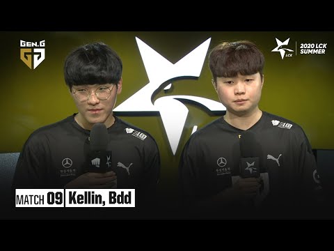 Interview with Kellin, Bdd | kt vs GEN 06.21 | 2020 LCK Summer